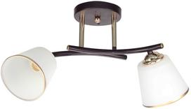 Šviestuvas lubų Candellux Lighting Greco, E27, 2 x 40 W, aukso sp./balta sp.