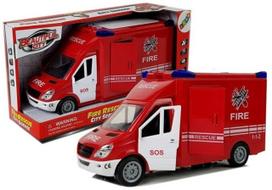 Žaislinė gaisrinė mašina Lean Toys City Service Fire Rescue, raudona sp.