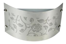 Šviestuvas sieninis Candellux Lighting Aluno, E14, 1 x 40 W, sidabro sp., 18 x 29 cm