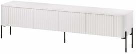 Televizoriaus spintelė Cama Meble Vera, balta matinė sp., 40 cm x 190 cm x 50 cm