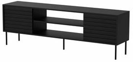 Televizoriaus spintelė Cama Meble Cortina, juoda sp., 40 cm x 180 cm x 60 cm