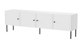Televizoriaus spintelė Cama Meble Palazzo, balta matinė sp., 40 cm x 201 cm x 60 cm