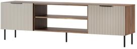 Televizoriaus spintelė Cama Meble Almera, riešuto sp./kašmyro sp., 42 cm x 180.5 cm x 52.5 cm
