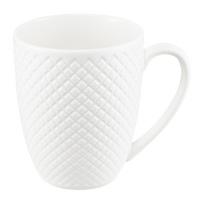 Puodelis Ambition Grid, balta sp., 0.39 l
