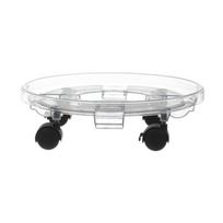 Vazonų padėklas ant ratukų Garden Center TRHG-0835, skaidri sp., 30 cm