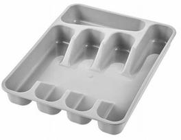 Stalo įrankių dėklas Keeeper Pablo, 33.5 cm x 26.5 cm x 5 cm, plastikas, pilka sp.