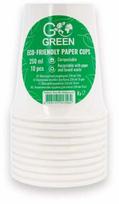 Vienkartinė taurė GoGreen, 250 ml, 10 vnt.