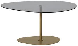 Kavos staliukas Kalune Design Porto, aukso sp./tamsiai pilka sp., 90 cm x 60 cm x 40 cm