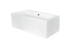Vonia, laisvai pastatoma Besco Infinity, 160 cm x 100 cm x 55.5 cm, dešininė, balta sp.