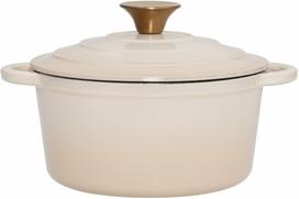 Emaliuotas ketaus puodas Maku 653505, 20 cm, 2 l, aukso sp.