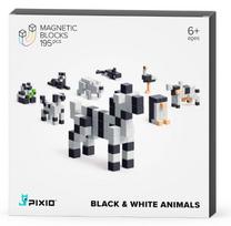 Magnetinis žaidimas Pixio Black & White Animals, balta sp./juoda sp.
