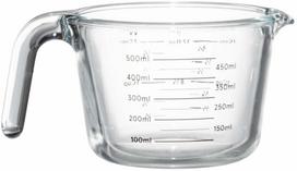 Matavimo indas Maku 651925, 0.5 l, skaidri sp./juoda sp.