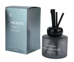 Namų kvapas, kvapiosios lazdelės Home4you Home Bliss Sage & Sea Salt, 100 ml Pilka sp.