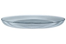 Serviravimo lėkštė Maku 655780, 30 cm x 2.5 cm, 30 cm, Skaidri sp./Mėlyna sp.