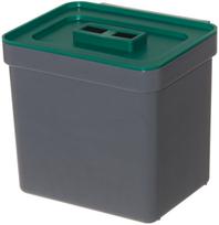 Bio atliekų šiukšliadėžė Nord Clean, 8 l, žalia sp./pilka sp.