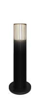 Pastatomas lauko šviestuvas Domoletti Gofre, 7W, GU10, IP44, juoda sp., 12 cm x 50 cm