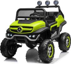 Vaikiškas elektromobilis Ramiz Mercedes Benz Unimog, žalia sp.