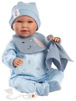 Lėlė - kūdikis su priedais Llorens Mimo 74120, 42 cm, mėlyna sp.