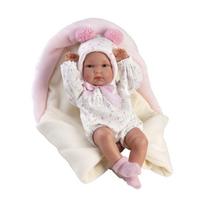Lėlė - kūdikis su priedais Llorens Bimba 63594, 35 cm, balta sp.