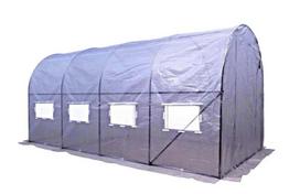 Arkinis šiltnamis su orlaidėmis 001389, polivinilchloridas (pvc), 6 x 3 m, balta sp.