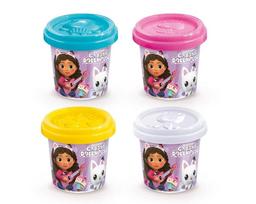 Plastilinas Epee Gabbys Dollhouse, mėlyna sp./balta sp./geltona sp., 4 vnt.