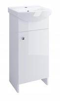 Vonios spintelė su praustuvu Cersanit Basic C11, balta sp., 79 cm x 36 cm x 27 cm