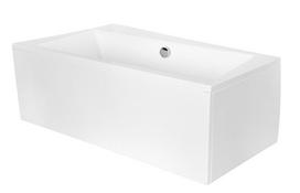 Vonia, laisvai pastatoma Besco Infinity, 100 cm x 160 cm x 55.5 cm, kairinė, balta sp.