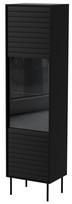 Vitrina Cama Meble Cortina, juoda sp., 40 cm x 53 cm x 182 cm