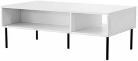 Kavos staliukas Cama Meble Palazzo Bis, balta sp./juoda sp., 110 cm x 60 cm x 40 cm