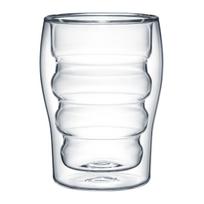 Dvigubo stiklo stiklinių rinkinys Ambition Ripple, skaidri sp., 0.35 l