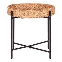 Kavos staliukas House Nordic Naro, ruda sp./juoda sp., 50 cm x 50 cm x 48.5 cm