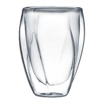 Dvigubo stiklo stiklinių rinkinys Ambition Twist, skaidri sp., 0.3 l