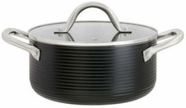 Puodas Ambition Ribs, 20 cm, 2.7 l, juoda sp.