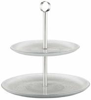 Tortinė Ambition Serve, 27 cm x 27.8 cm, 27 cm, Ø 27 cm, Skaidri sp./Sidabro sp.