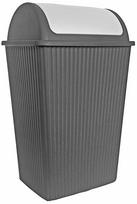 Šiukšliadėžė Domotti Curly, antracito sp., 10 l, 37 cm x 19 cm