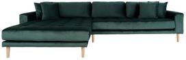 Kampinė sofa House Nordic Lido Lounge, tamsiai žalia sp., kairinė, 290 x 170 cm x 76 cm