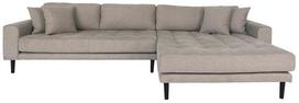 Kampinė sofa House Nordic Lido Lounge, nerūdijančiojo plieno sp., dešininė, 290 x 170 cm x 76 cm