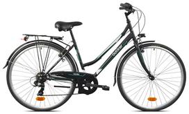 Dviratis miesto Outliner, 28 ", 18" rėmas, balta sp./juoda sp./mėtinė (mint) sp.