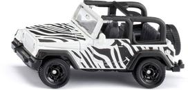 Žaislinis visureigis Siku Jeep Wrangler Safari S1546, balta sp./juoda sp.