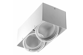 Šviestuvas lubų GTV Pireo N, G53, 2 x 50 W, balta sp.