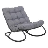 Lauko krėslas Vibe, juoda sp./pilka sp., 115.5 cm x 71 cm x 73.5 cm