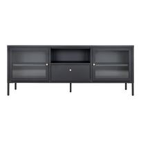 TV staliukas House Nordic Dalby, juoda sp., 160 cm x 35 cm x 60 cm