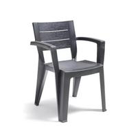 Lauko kėdė Bica Emma, juoda sp., 58 cm x 60 cm x 79 cm