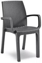 Lauko kėdė Bica Verona, juoda sp., 59 cm x 57 cm x 86 cm