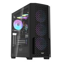 Prekė su pažeista pakuote. Kompiuterio korpusas darkFlash DF2100, juoda sp.