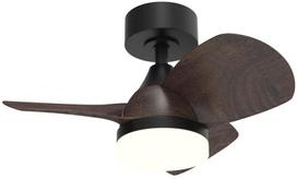 Lubinis ventiliatorius su lempa CristalRecord Bryan Mini CCT, 18 W, 1 vnt.