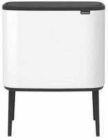 Šiukšliadėžė Brabantia Bo Touch, balta sp./juoda sp., 33 l, 68 cm x 31.5 cm