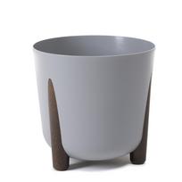 Gėlių vazonas Lamela Frida 229-27, plastikinis, Ø 30 cm, pilka sp.