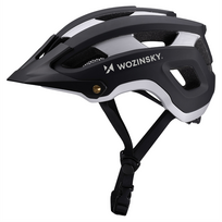Dviratininkų šalmas universalus Wozinsky MTB, sidabro sp./juoda sp., L