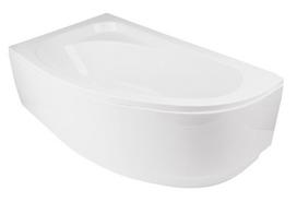 Vonia, kampinė Besco Cornea Comfort, 100 cm x 150 cm x 42 cm, kairinė, balta sp.